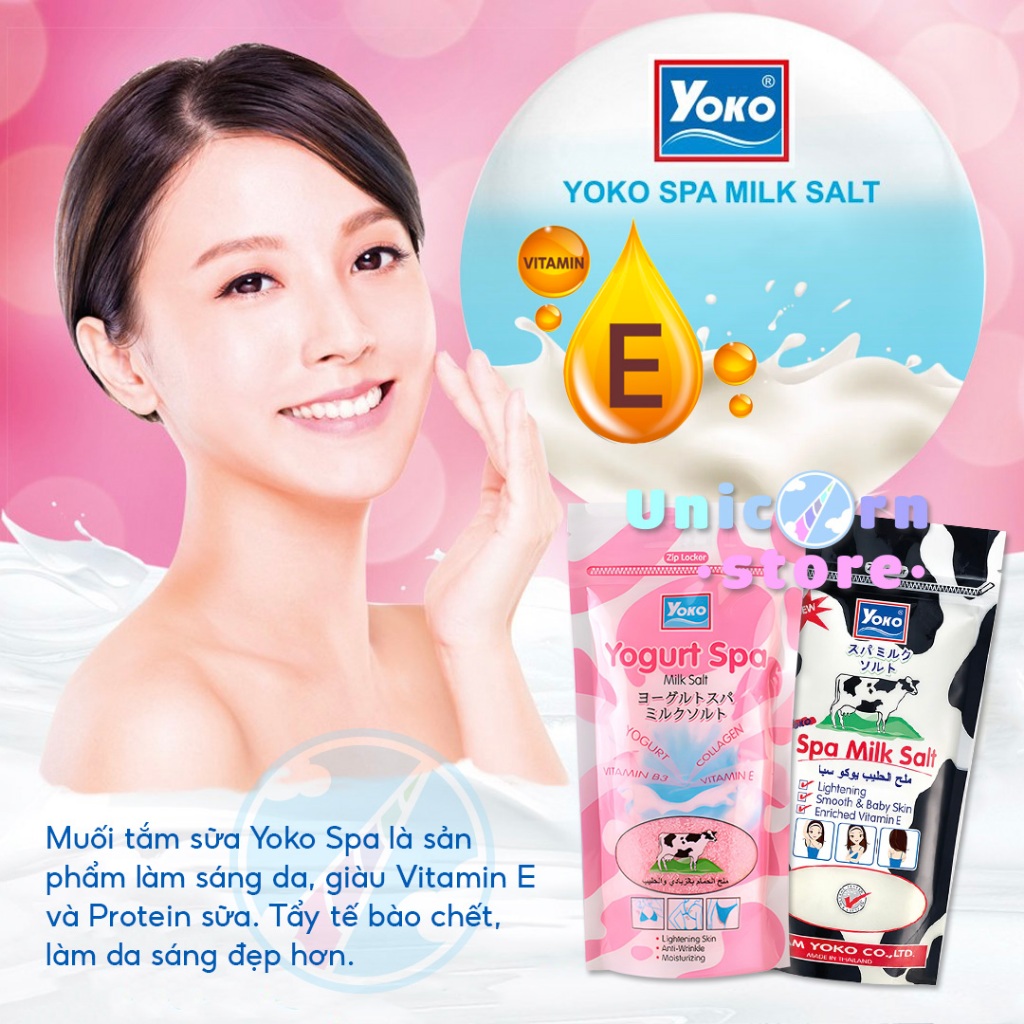 Muối Tắm Tẩy Tế Bào Chết Yoko Spa Salt Nội Địa Thái Lan 300G