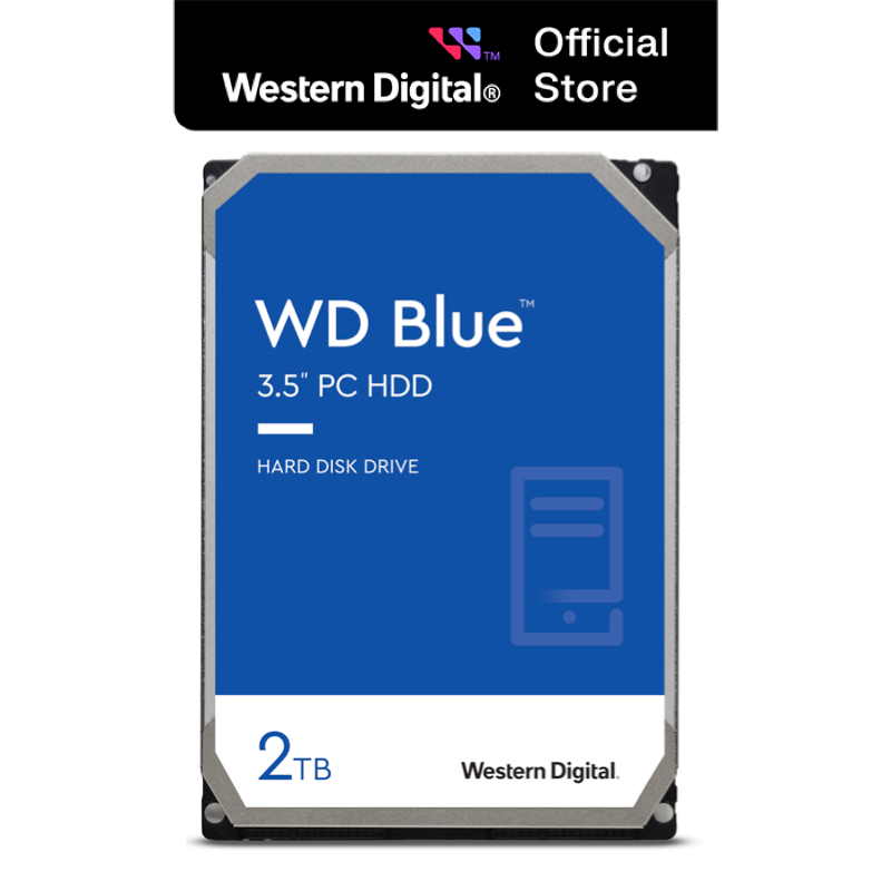 Ổ Cứng HDD Western Digital WD BLUE 2TB/64MB/5400rpm/3.5'' - WD20EZRZ ...