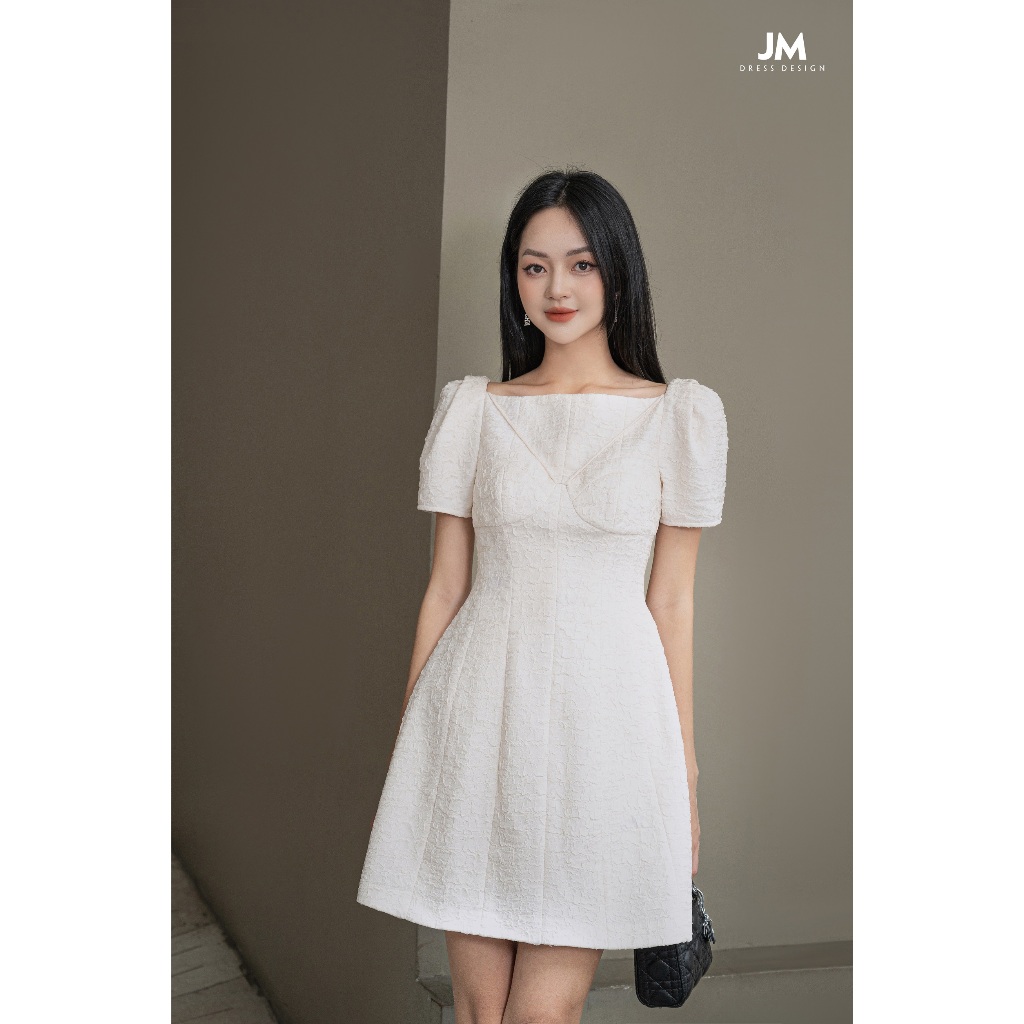 Đầm thiết kế JM Dress Design A bổ thân nhún ngực 1S102.2309WF