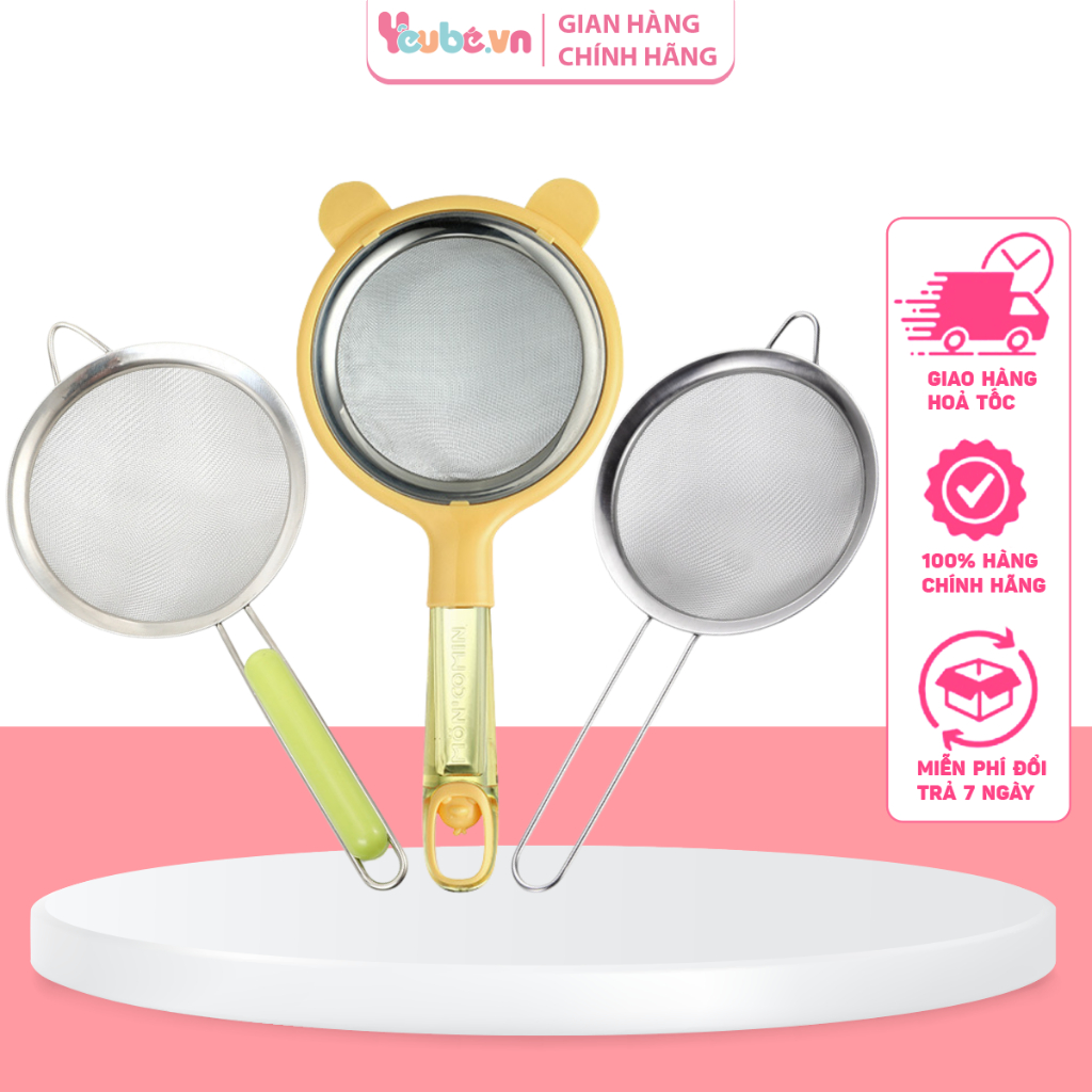 Rây Lọc Inox Cao Cấp YEUBEVN Chịu Nhiệt Cao Tay Cầm Chắc Chắn Lọc Rây ...
