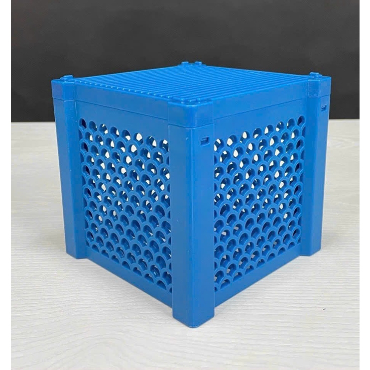 HỘP NHỰA VUÔNG CHỨA VẬT LIỆU LỌC CHO BỂ CÁ, LÀM LỒNG DƯỠNG, ĐỂ CÁ 12x12x12cm
