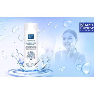Nước Cân Bằng Chứa Acid Làm Sạch Da, Giảm Mụn BHA & Prebiotics MartiDerm Essentials Balancing Toner 200ml