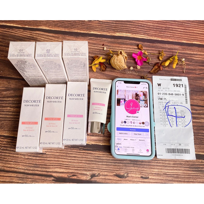 Kem lót chống nắng Decorte Sun Shelter Tone up CC cream Shopee Việt Nam