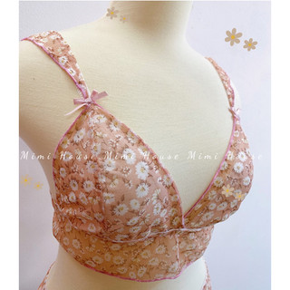 [New arrival] Set đồ lót lưới mềm sexy tone hồng - handmade MimiHouse