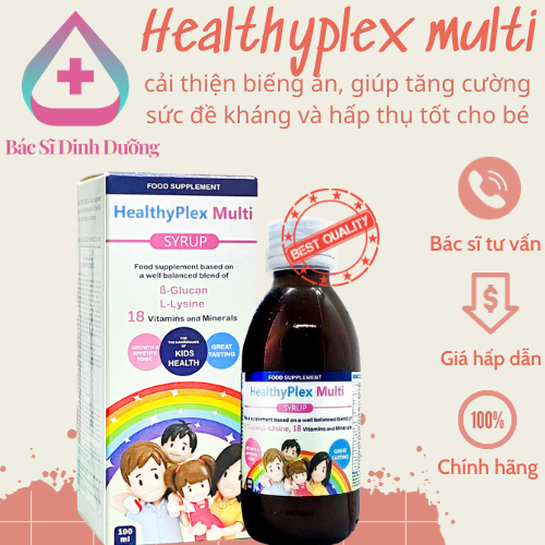 [ Chính Hãng ] HealthyPlex Multi 100ml - thực phẩm bổ sung vitamin ...