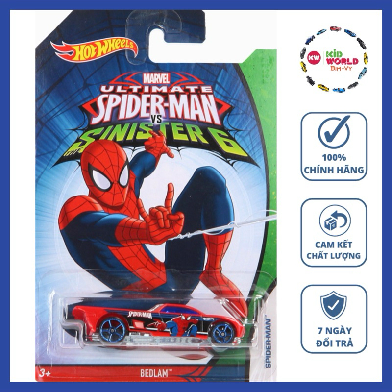 Xe mô hình Hot Wheels Marvel Ultimate Spider-man vs Sinister