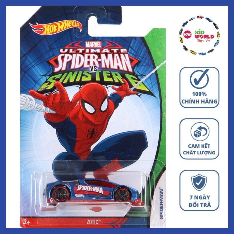 Xe mô hình Hot Wheels Marvel Ultimate Spider-man vs Sinister