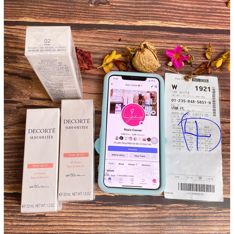 Kem lót chống nắng Decorte Sun Shelter Tone up CC cream Shopee Việt Nam