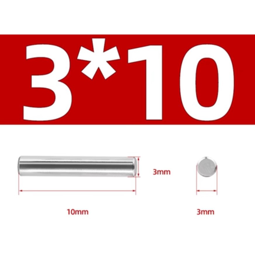 Chốt định vị, chốt PIN phi 2, 3, 4, 5, 6, 8, 10 dài 10, 15, 20 chất ...