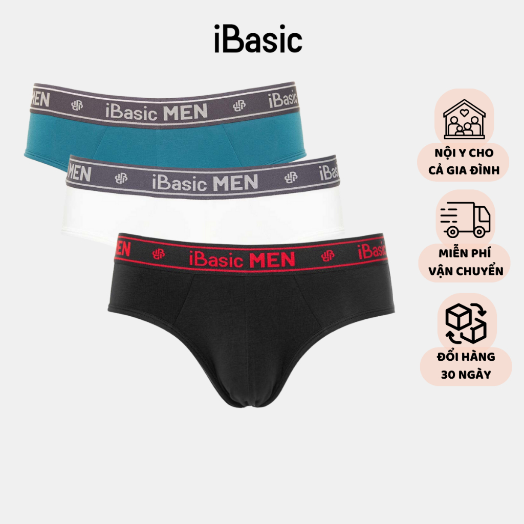 Combo 3 quần lót Nam Brief iBasic PANM077