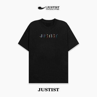 Áo Thun Nam Nữ Unisex JUSTIST Multicolor Basic logo Ngắn Tay Chất cotton TSJT063
