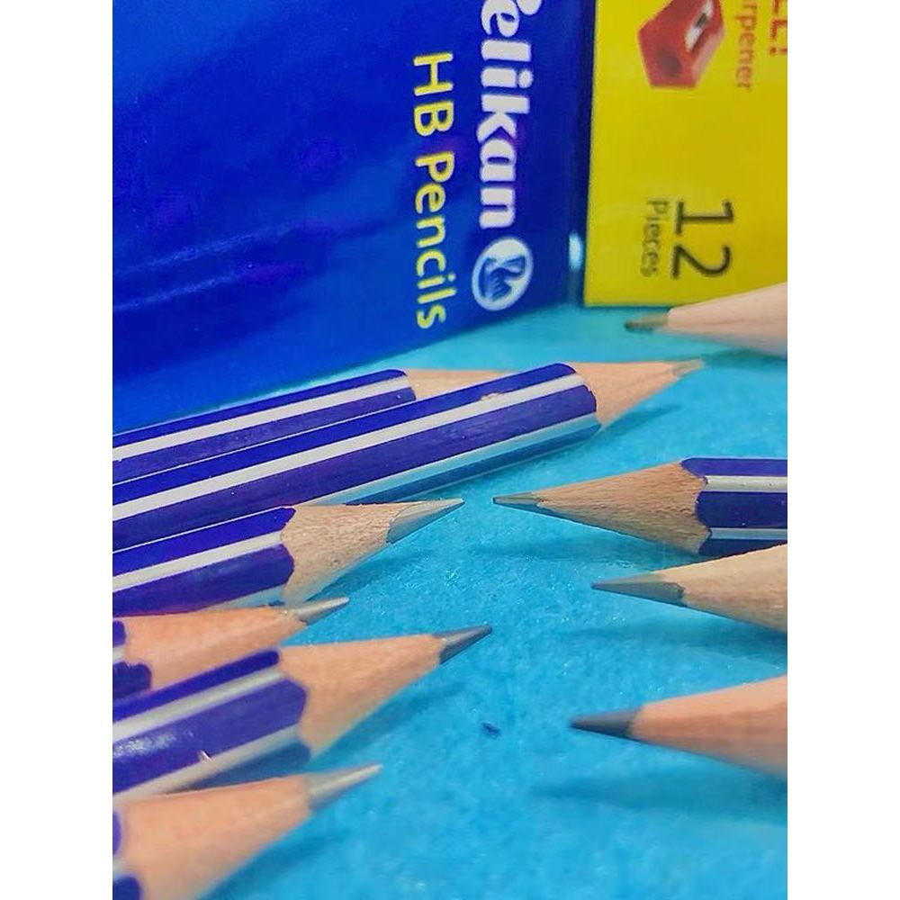 Product image Bút Chì Gỗ Pelikan Thân Xanh 2B - MPB998377 ( hộp 12 cây ) 3