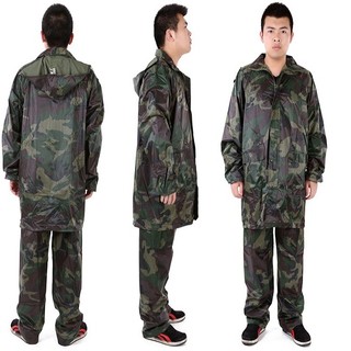 Quần áo mua đi mưa vải dù nón liền loại tót   - áo bảo vệ