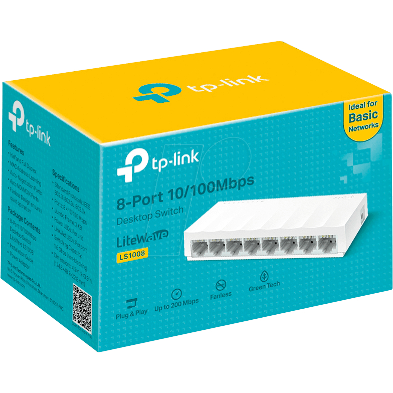 Bộ chia mạng TP-Link cổng 10/100/1000Mbps 5 cổng và 8 cổng LS1005G ...