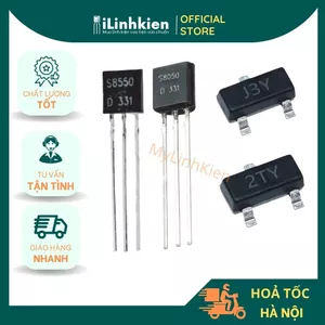 Cặp Transistor S8050 - S8550 chân cắm/ chân dán chính hãng ( mỗi loại 20 con )