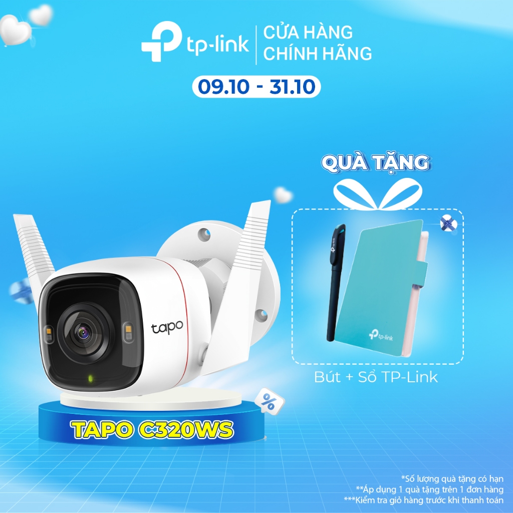 Camera WiFi Ngoài Trời TP-Link Tapo C320WS Độ Phân Giải 2K QHD