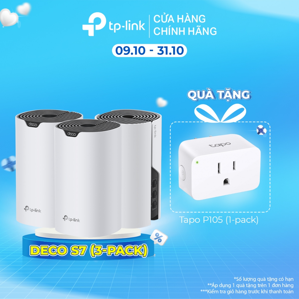 Bộ Phát WiFi Mesh TP-Link Deco S7 Chuẩn AC1900