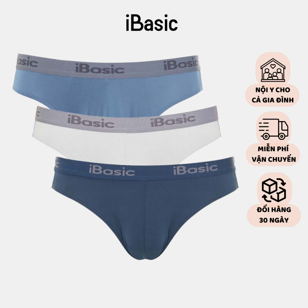 Combo 3 quần lót Nam brief poly iBasic PANM006