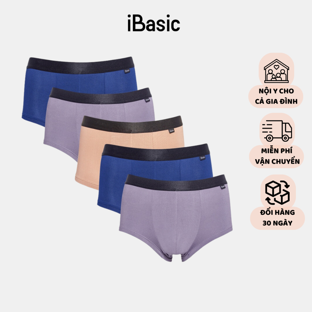 Combo 5 quần lót Nam thun boxer Espresso iBasic PANM103