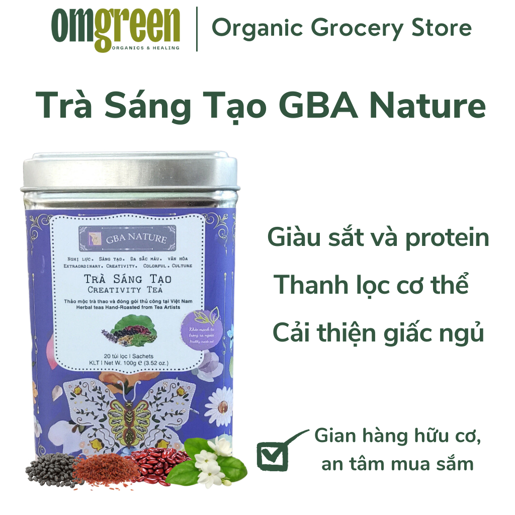 [GBA Nature] Trà Sáng Tạo 100g - Createtivity Tea - OMGREEN ORGANICS ...