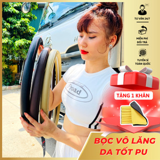 Bọc vô lăng Da tốt cao cấp, mềm mại chắc tay lái đủ size cho ô tô, xe tải