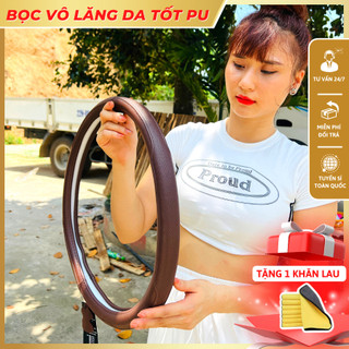 Bọc vô lăng Da tốt cao cấp, mềm mại chắc tay lái đủ size cho ô tô, xe tải