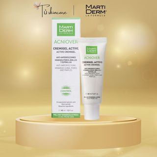 Kem Dưỡng Martiderm Giảm Mụn, Gel Dưỡng Ẩm, Giảm Nhờn, Se Lỗ Chân Lông MartiDerm Acniover Active Cremigel 40ML