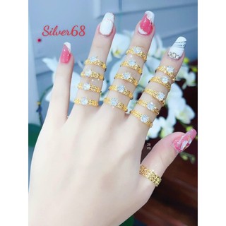 Women's Gold-Plated Feng Shui Ring by Silver68