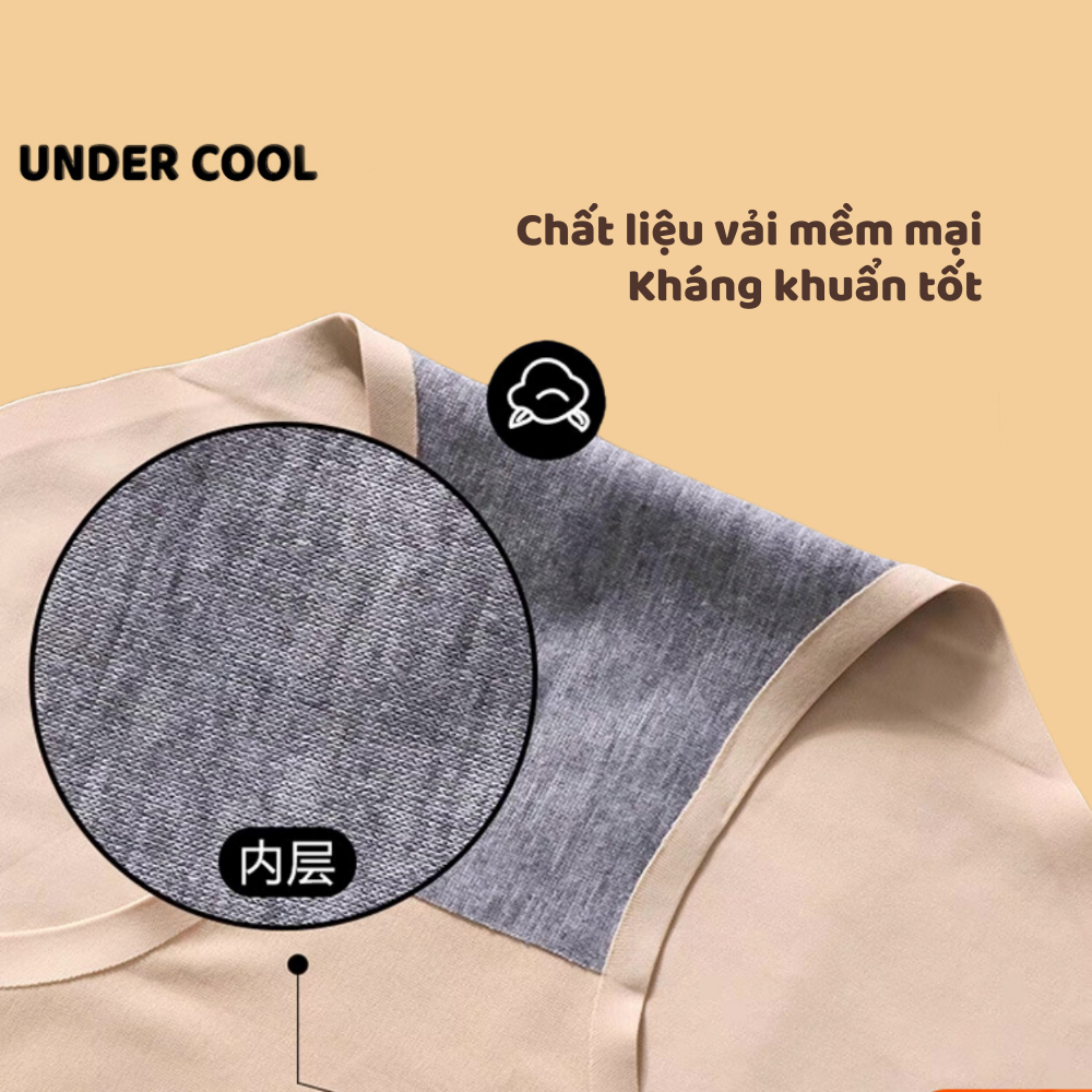Quần Lót Nữ Đúc Su UNDERCOOL Tổ Ong Thông Hơi Ép Đáy Kháng Khuẩn Nhiều Màu QL03