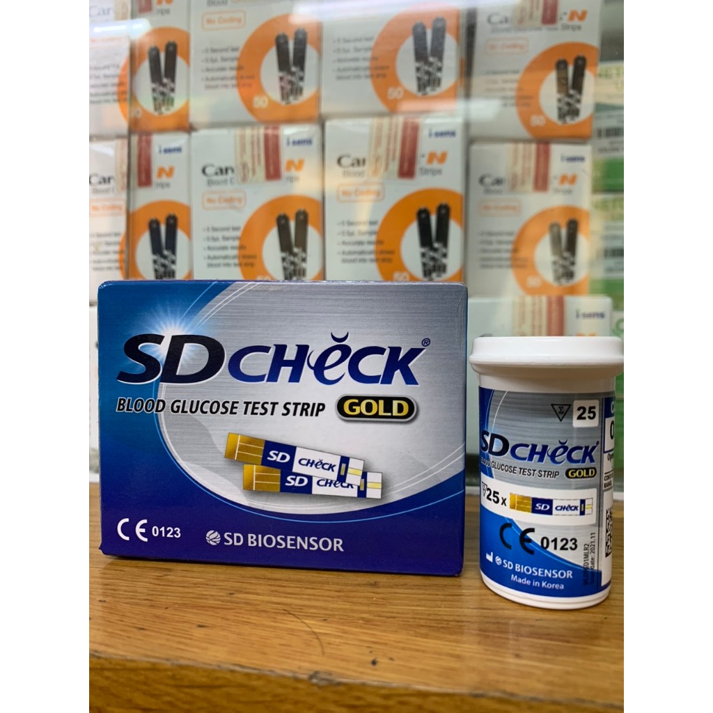 [CHÍNH HÃNG] Que thử đường huyết SD CHECK Gold (mạ vàng) xuất xứ Hàn ...