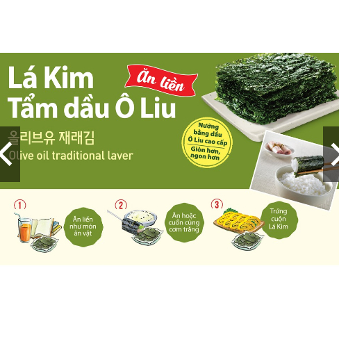 Combo 3 lốc lá kim tẩm dầu oliu O'Food ( lốc 3)