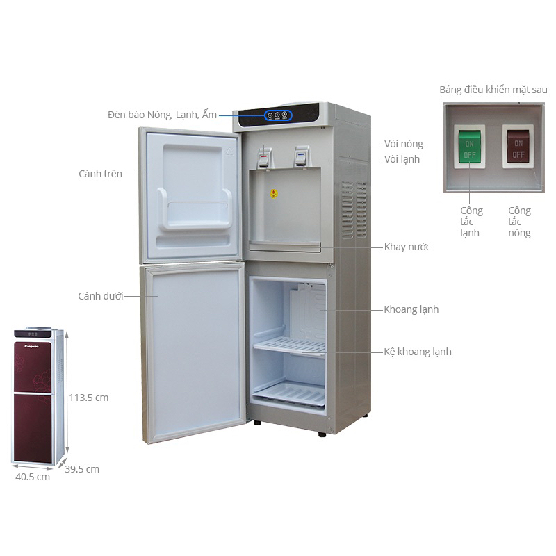 Máy làm nóng lạnh nước uống , cây nươcs nóng lạnh KG40H | Shopee Việt Nam