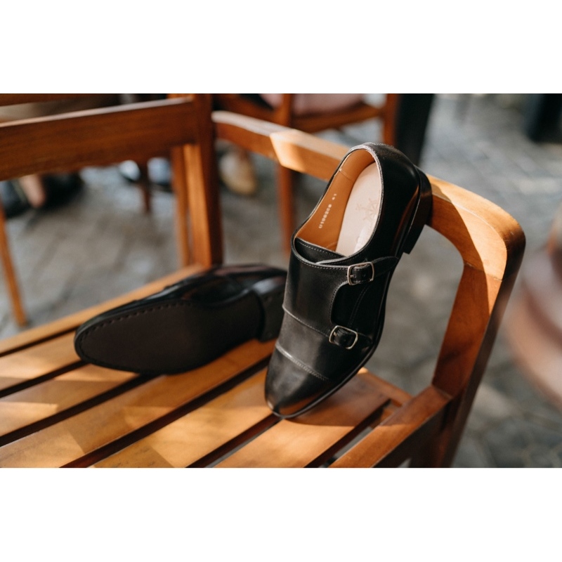 Ảnh Giày Tây Nam Cao Cấp Kiểu Dáng Monkstrap Thương Hiệu CNES  (U 1982 CS) 2