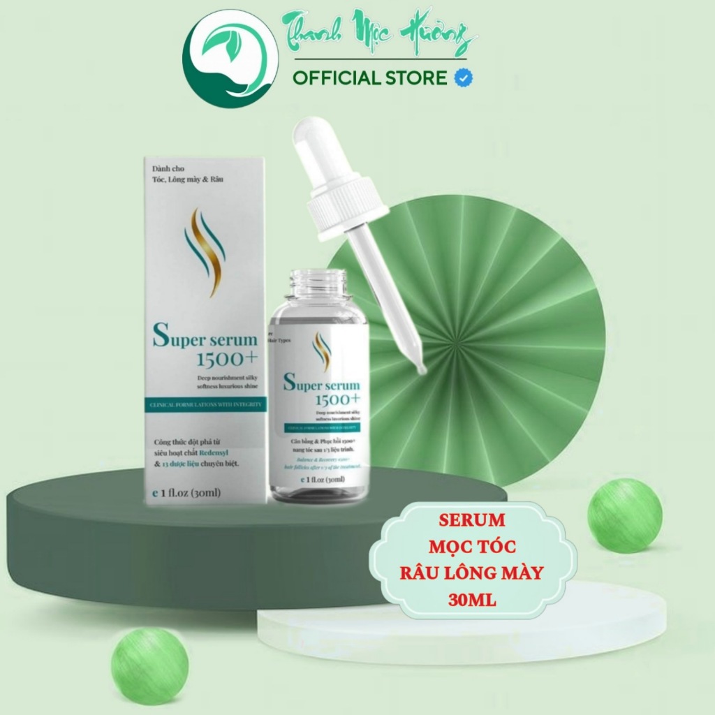 Super Serum 1500+ Thanh Mộc Hương 30ml, giúp mọc tóc, lông mày & râu ...