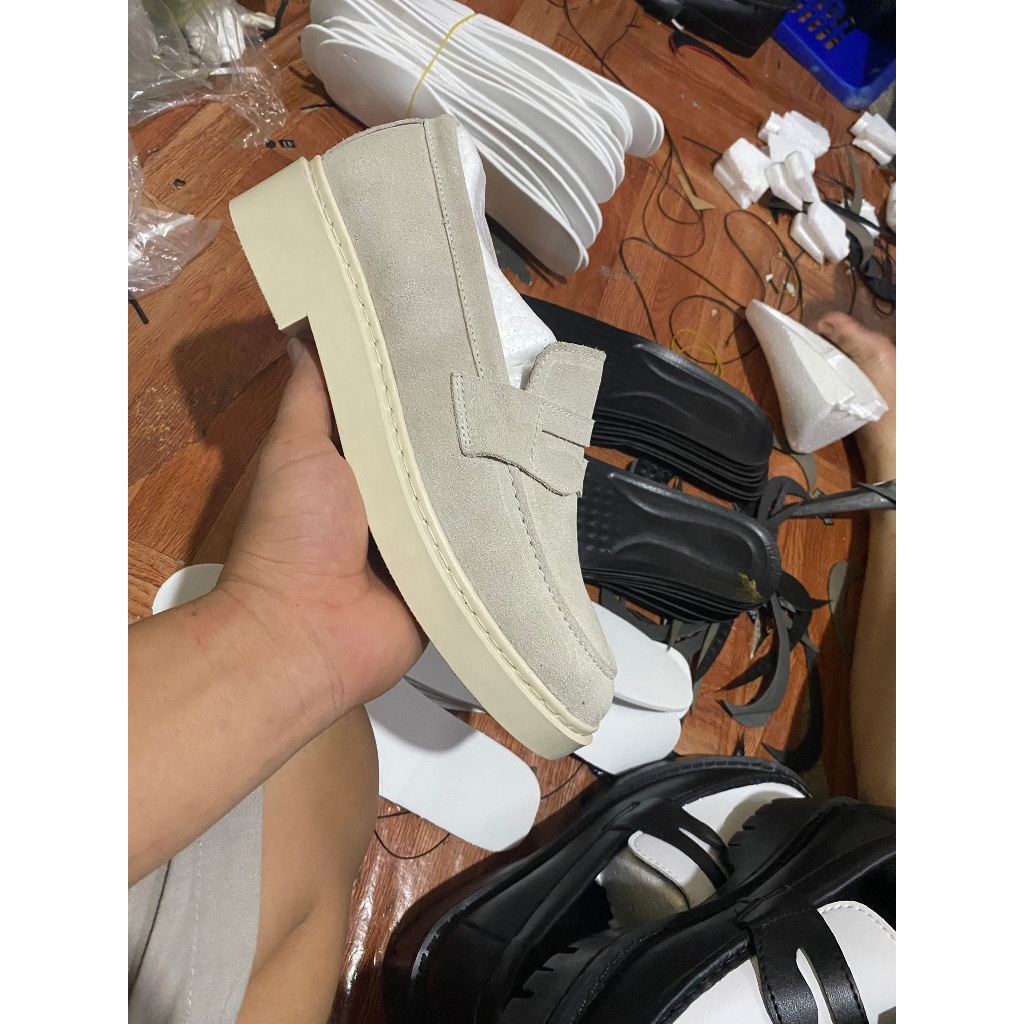Giày Nam Giày Lười Giày Loafer Tan Nam Da Lộn, Giày Nam Công Sở, Giày Nam Đi Học Kiểu Dáng Đơn Giản Trẻ Trung Năng Động