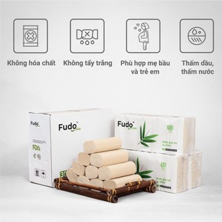 COMBO 4 gói Khăn giấy tre tự nhiên Fudo - Giấy rút 3 lớp