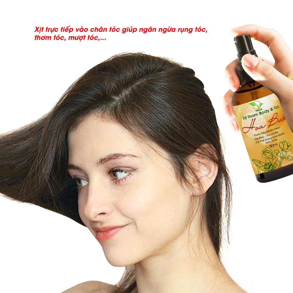 Ảnh Xịt Thơm Body & Tóc Hoa Bưởi TAMAS, chiết xuất từ thiên nhiên, an toàn lành tính, thơm như nước hoa, đẹp da, khỏe tóc. 1