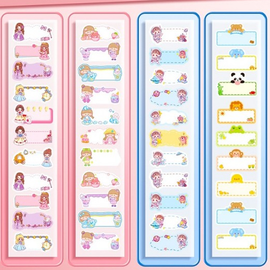Nhãn Dán/ Cuộn sticker 300 nhãn dán để ghi tiêu đề, nhãn vở, tem dán ...