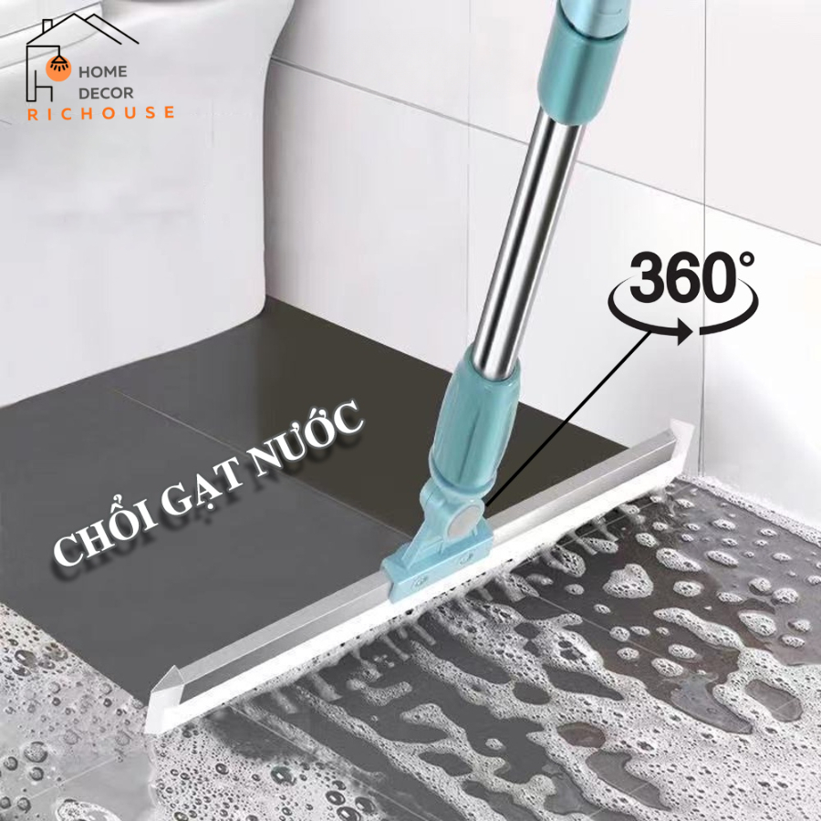 Chổi gạt nước sàn nhà tắm quét nhà thông minh gạt sạch nhà tắm chống trượt, đầu chổi xoay 180 độ