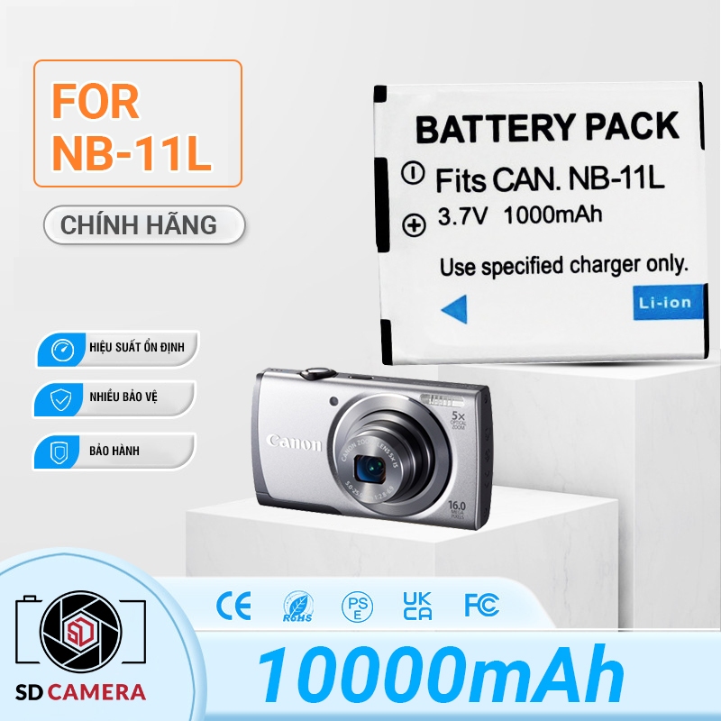 Pin NB11L cho Canon PowerShot A3500IS A4000IS A3400/A2400 A2300