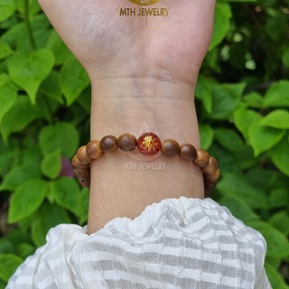 Vòng Tay Trầm Hương Tròn Đơn/108 Hạt Trầm Tốc Việt Mix Charm Bát Quái Theo Mệnh - Mộc Trầm Hương MTH
