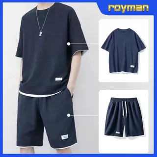 Bộ Thể Thao Nam Cộc Tay Chất Tổ Ong Mặc Nhà, Bộ Đồ Nam Co Dãn 4 Chiều BO08 - ROYMAN