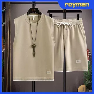 Bộ Thể Thao Nam 3 Lỗ Chất Tổ ong, Bộ Cộc Tay Mặc Nhà Co Dãn Thoải Mái Dễ Vận Động BO11 - ROYMAN