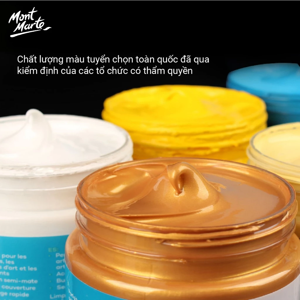 [Hỏa tốc HCM] Màu Acrylic Mont Marte Signature 300ml vẽ giày, áo,vẽ vải, tường, gốm sứ mọi chất liệu
