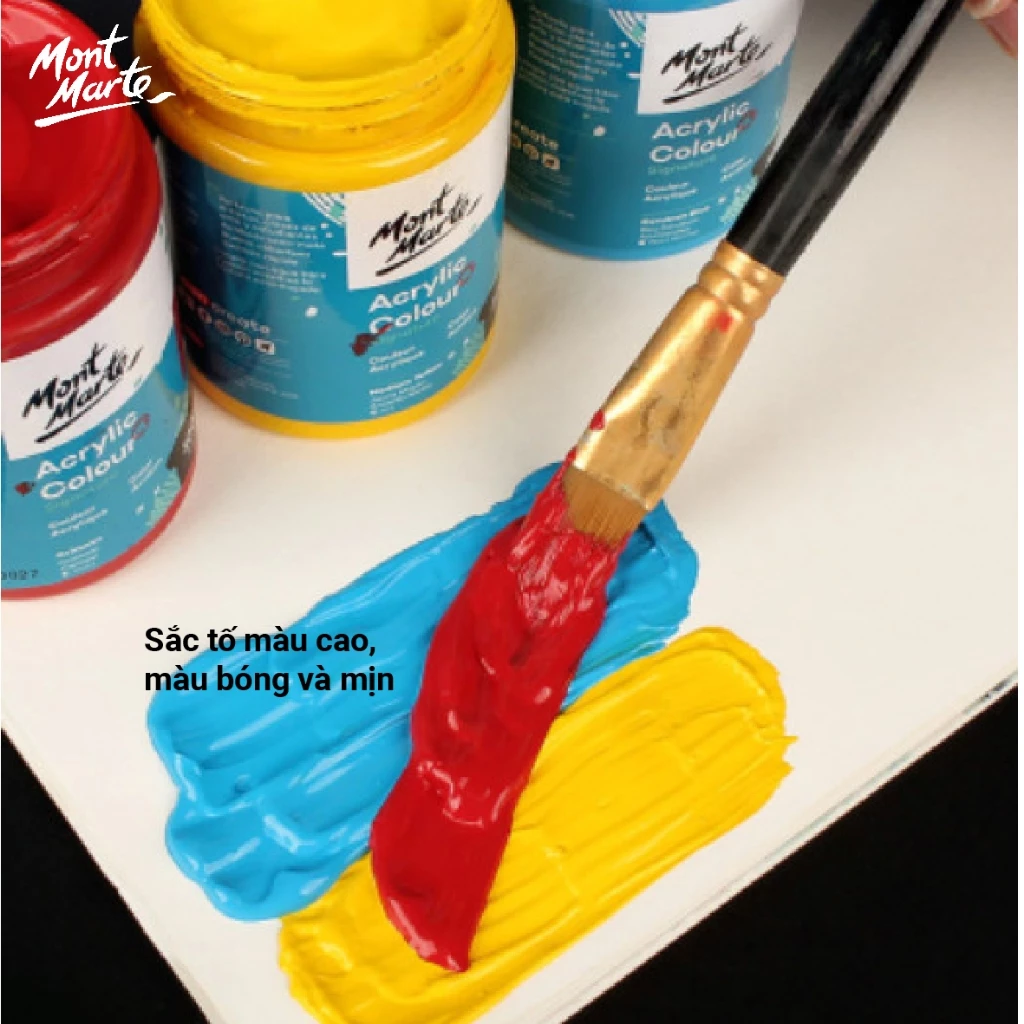 [Hỏa tốc HCM] Màu Acrylic Mont Marte Signature 300ml vẽ giày, áo,vẽ vải, tường, gốm sứ mọi chất liệu