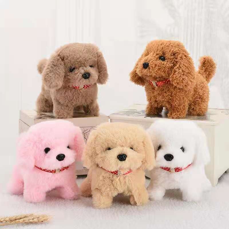Đồ Chơi Chó Bông Chó Nhồi Bông Bibi Biết Đi Biết Kêu Biết Vẫy Đuôi Đáng Yêu Cho Bé - Đồ Chơi Cho Bé PUKAPI