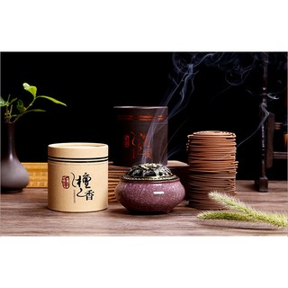 Hương cuộn Trầm Hương tự nhiên Gỗ đàn hương(1hộp 48 cuộn đơn)