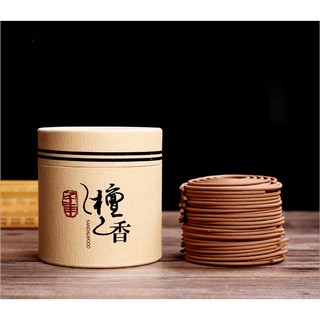 Hương cuộn Trầm Hương tự nhiên Gỗ đàn hương(1hộp 48 cuộn đơn)