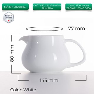 [ORIGAMI JAPAN] Bình sứ pha cà phê Origami Pinot Aroma Coffee Server 400ml