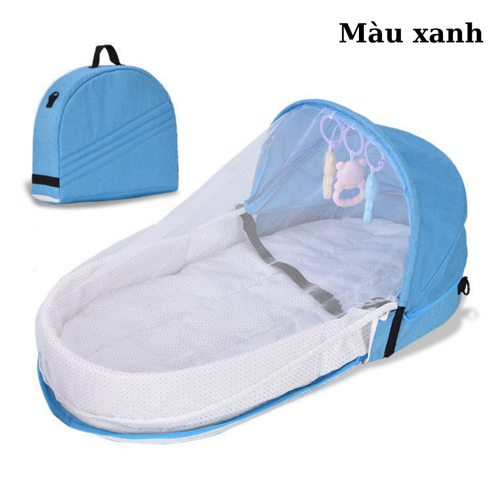 Nôi ngủ gấp gọn cho bé, Nôi ngủ chung di động có màn cho trẻ, Giường ...